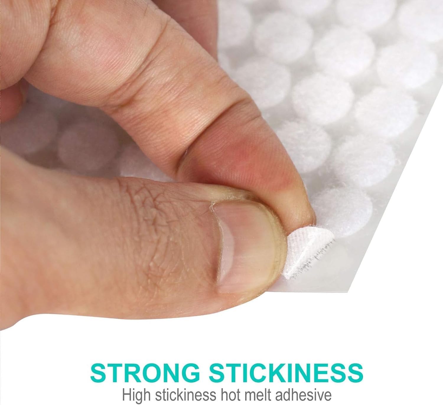 Thumbnail 2 de Hompie 1050W Self-Adhesive Hook and Loop Dots, 10mm, 525 Pairs