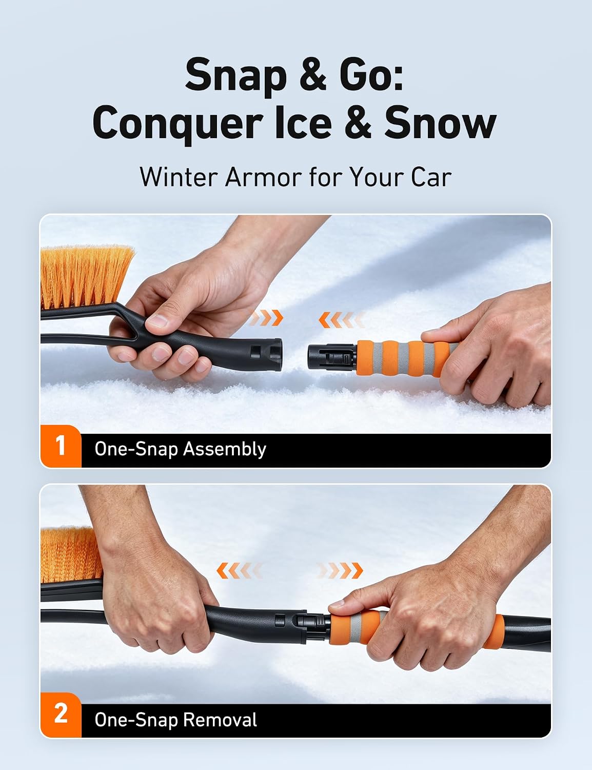 Thumbnail 6 de AstroAI Snow Brush and Ice Scraper, 27-Inch