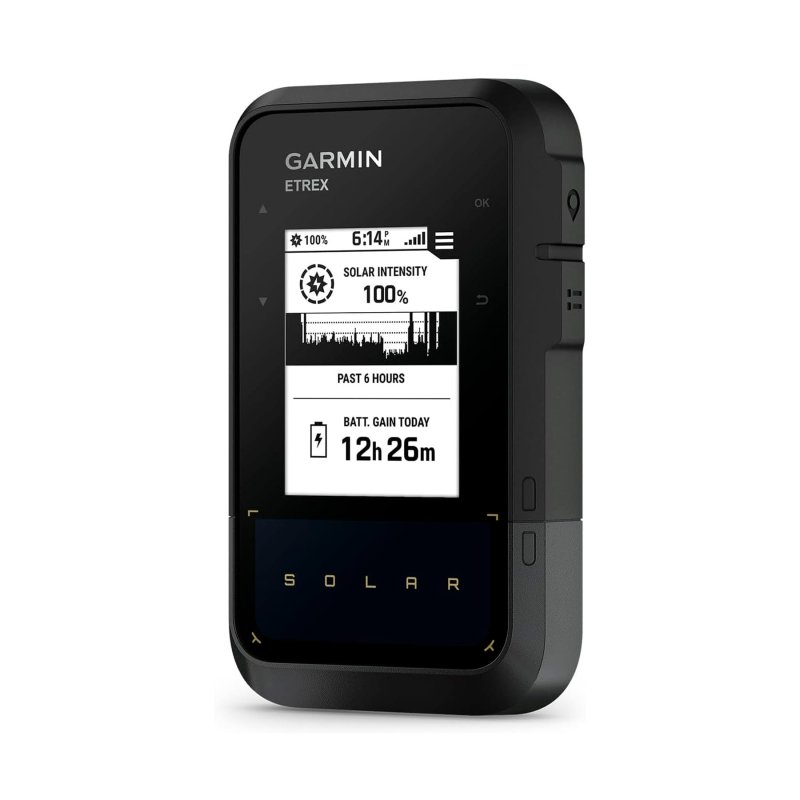 Detalle de Garmin eTrex Solar: Navegador GPS de mano para senderismo con carga solar