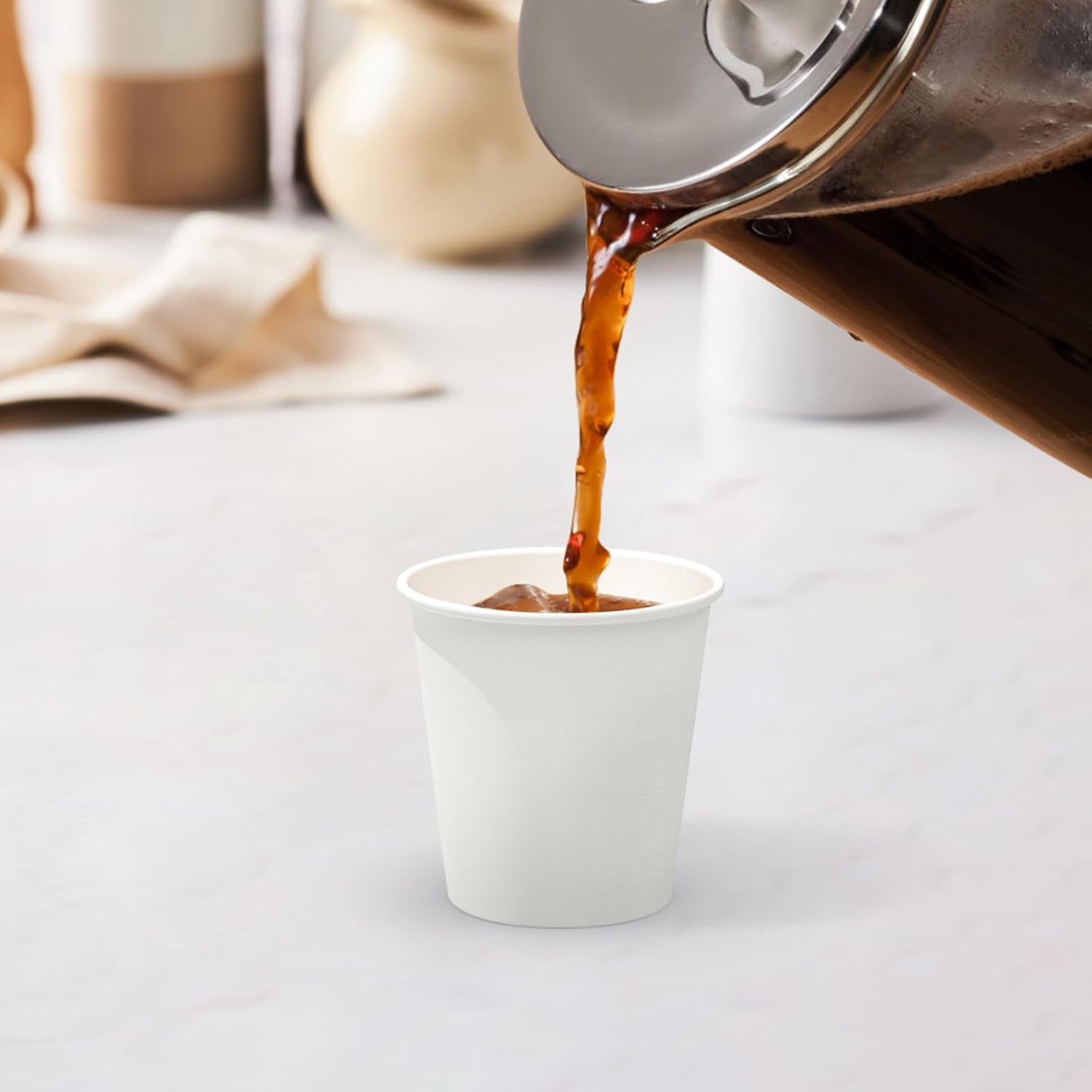 Thumbnail 5 de Dealusy 6 oz Coffee Cups — 100 Count, Leak-Free & Food Safe