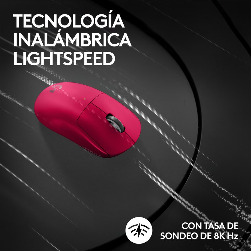 Detalle 2 de Logitech G PRO X SUPERLIGHT 2 Ratón inalámbrico 44.000 DPI