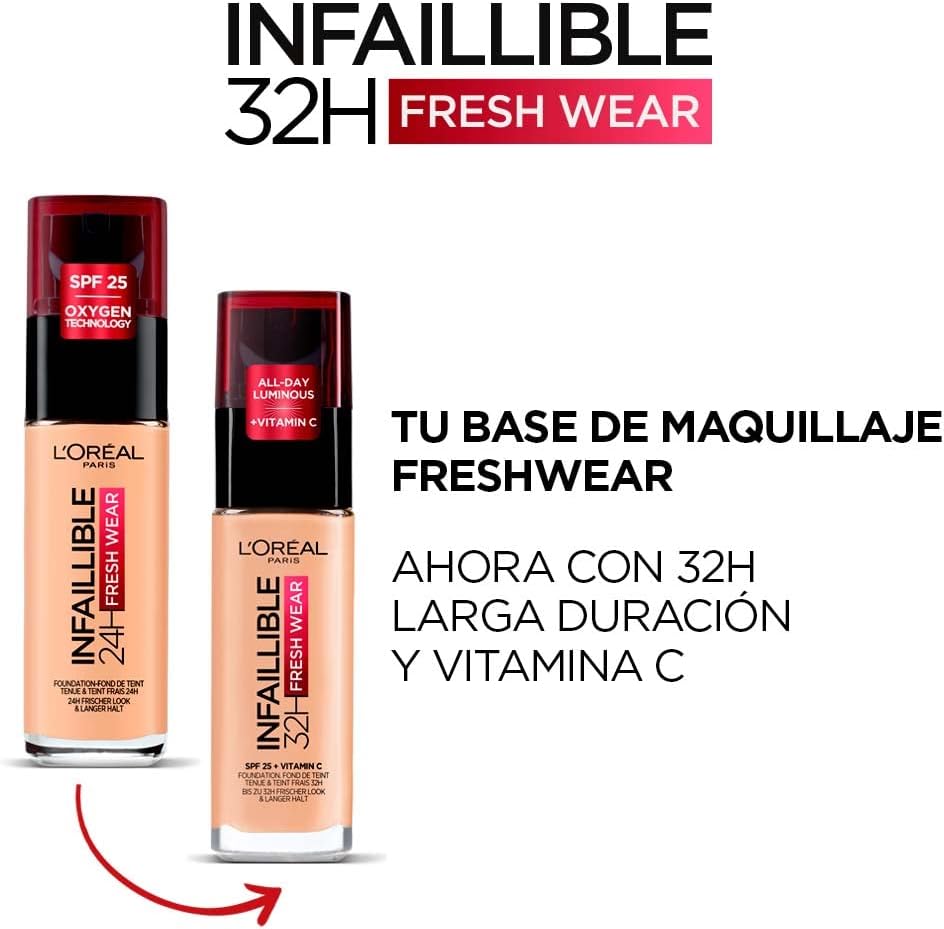 Thumbnail 2 de L'Oreal Paris Infaillible 32H SPF25 fondotinta 30 ml