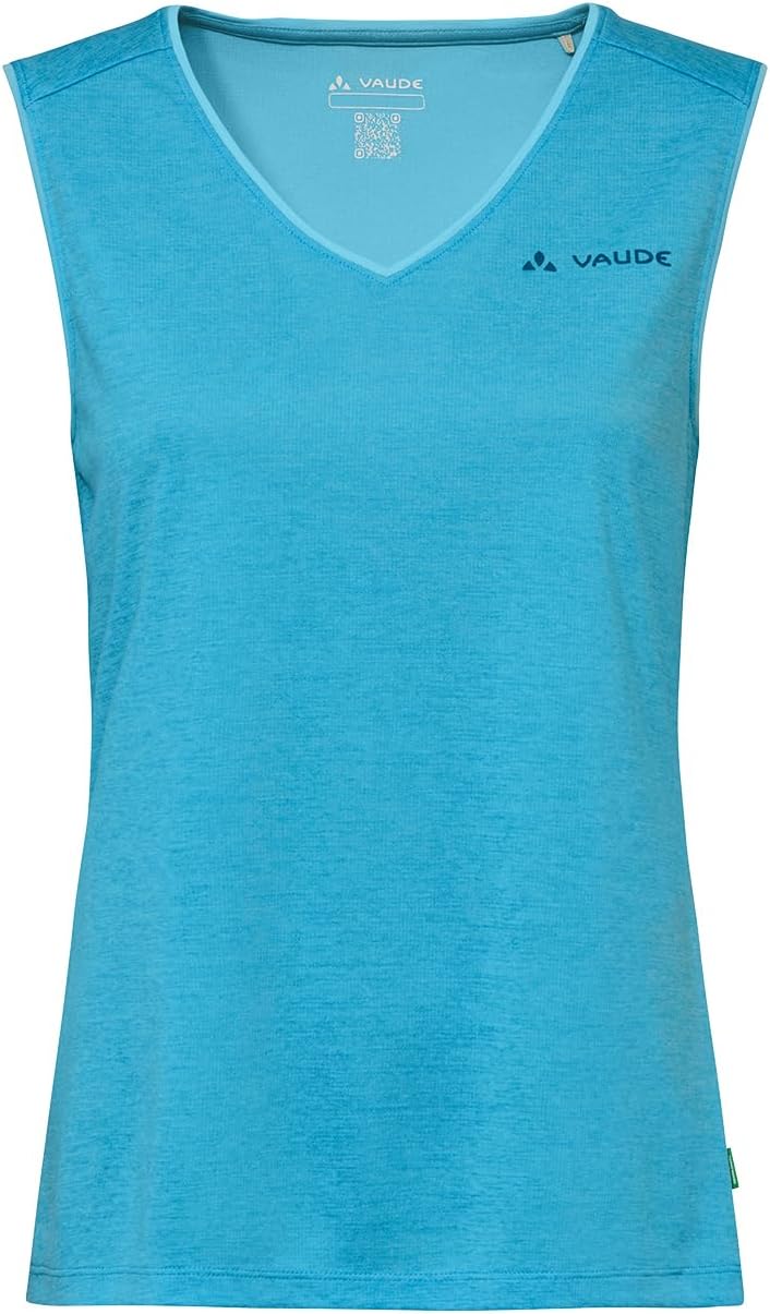 Detalle de VAUDE Women's Essential Top – Funktions-Top zum Wandern, schnelltrocknend und pflegeleicht