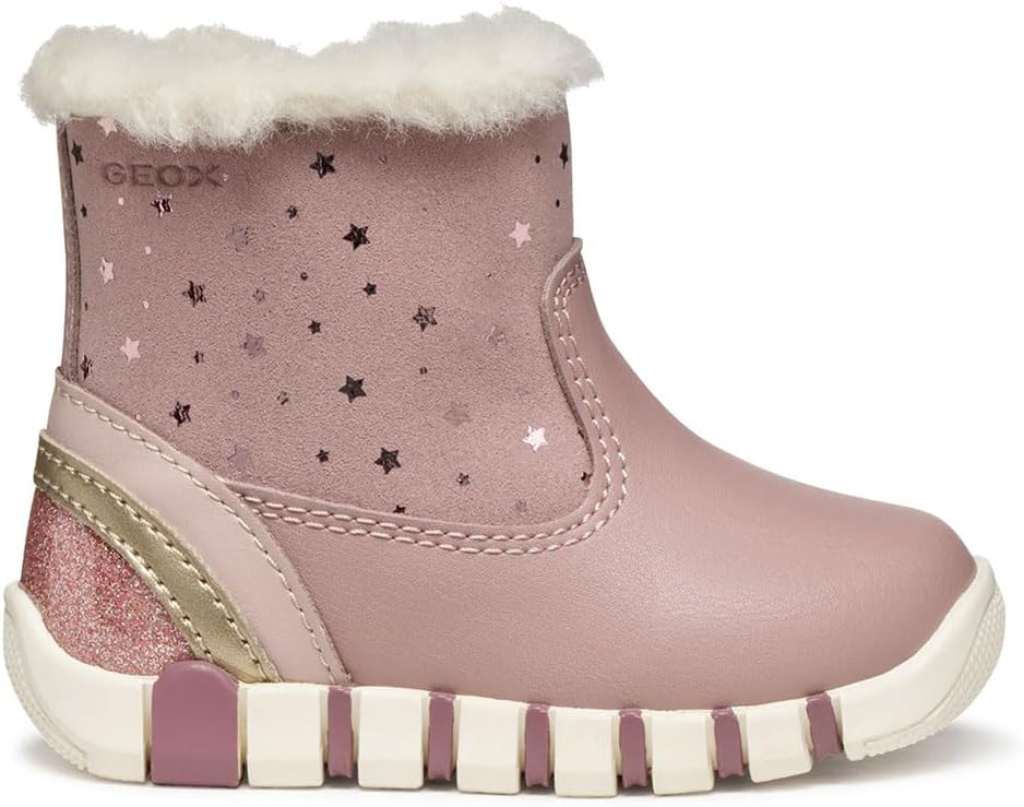 Detalle de Geox Baby Mädchen B Iupidoo GirlFirst Walker Shoe – flexible, warm und sicher für den ersten Schritt