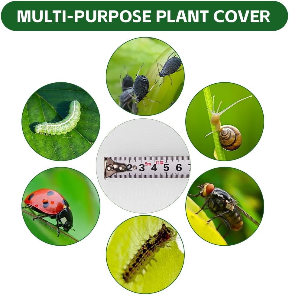 Detalle 1 de AOOWU 5020224 Fine Mesh Garden Insect Netting, 3x6m PE Cover