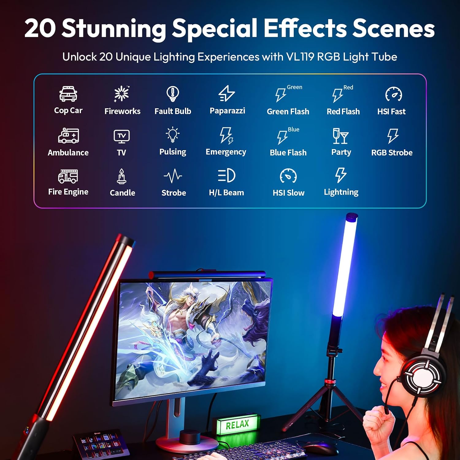 Detalle 2 de ULANZI VL119 Lampe vidéo 10W