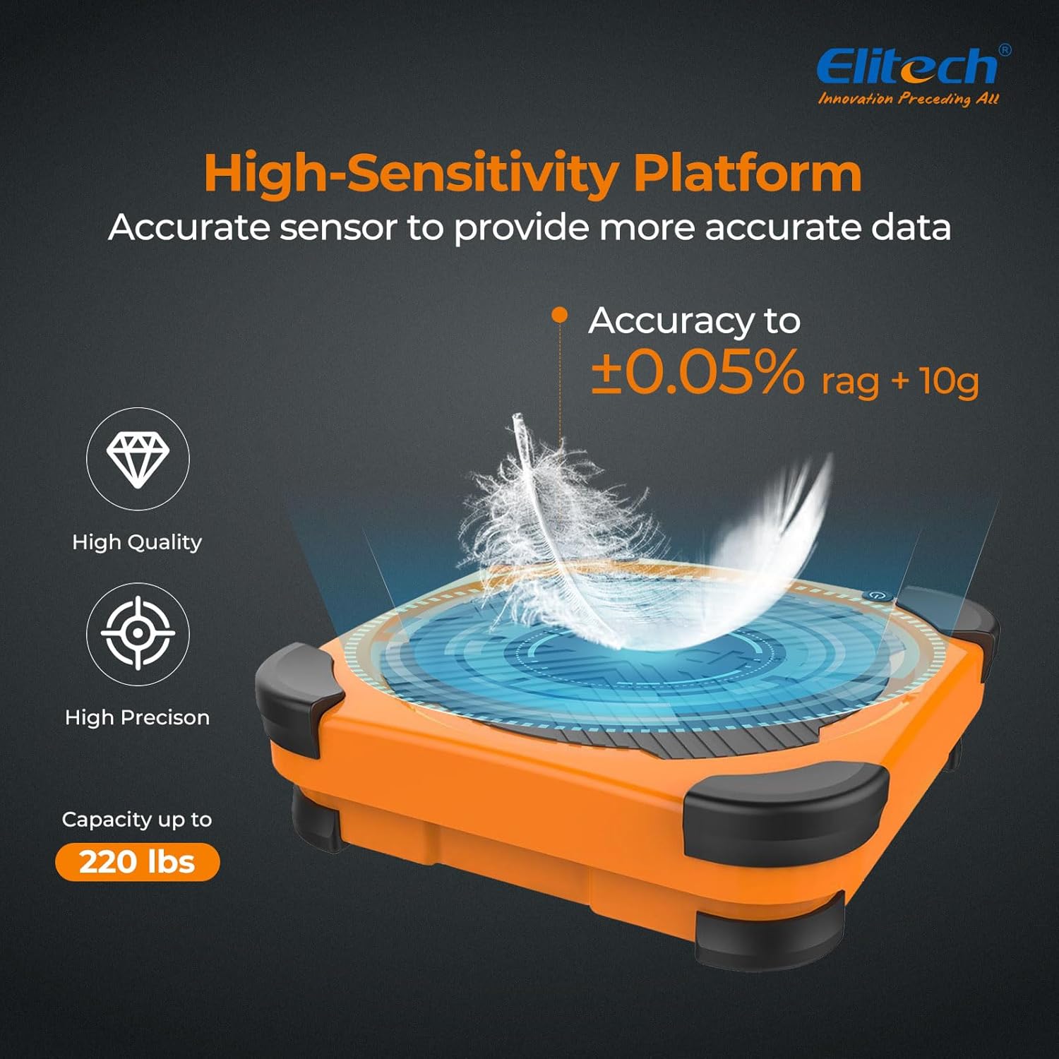 Detalle 2 de Elitech LMC-210 220 lb Refrigerant Charging Scale