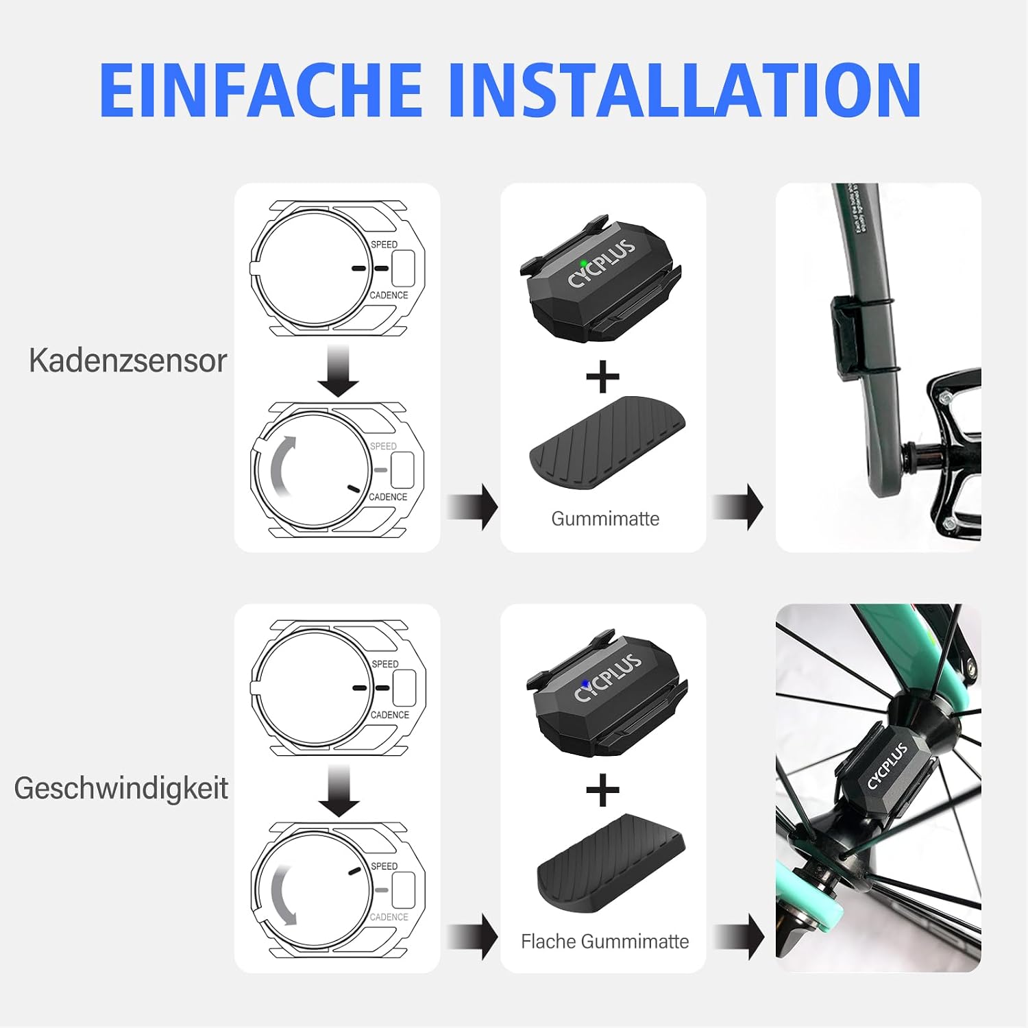 Detalle de CYCPLUS Fahrrad Trittfrequenzsensor 9,2 g