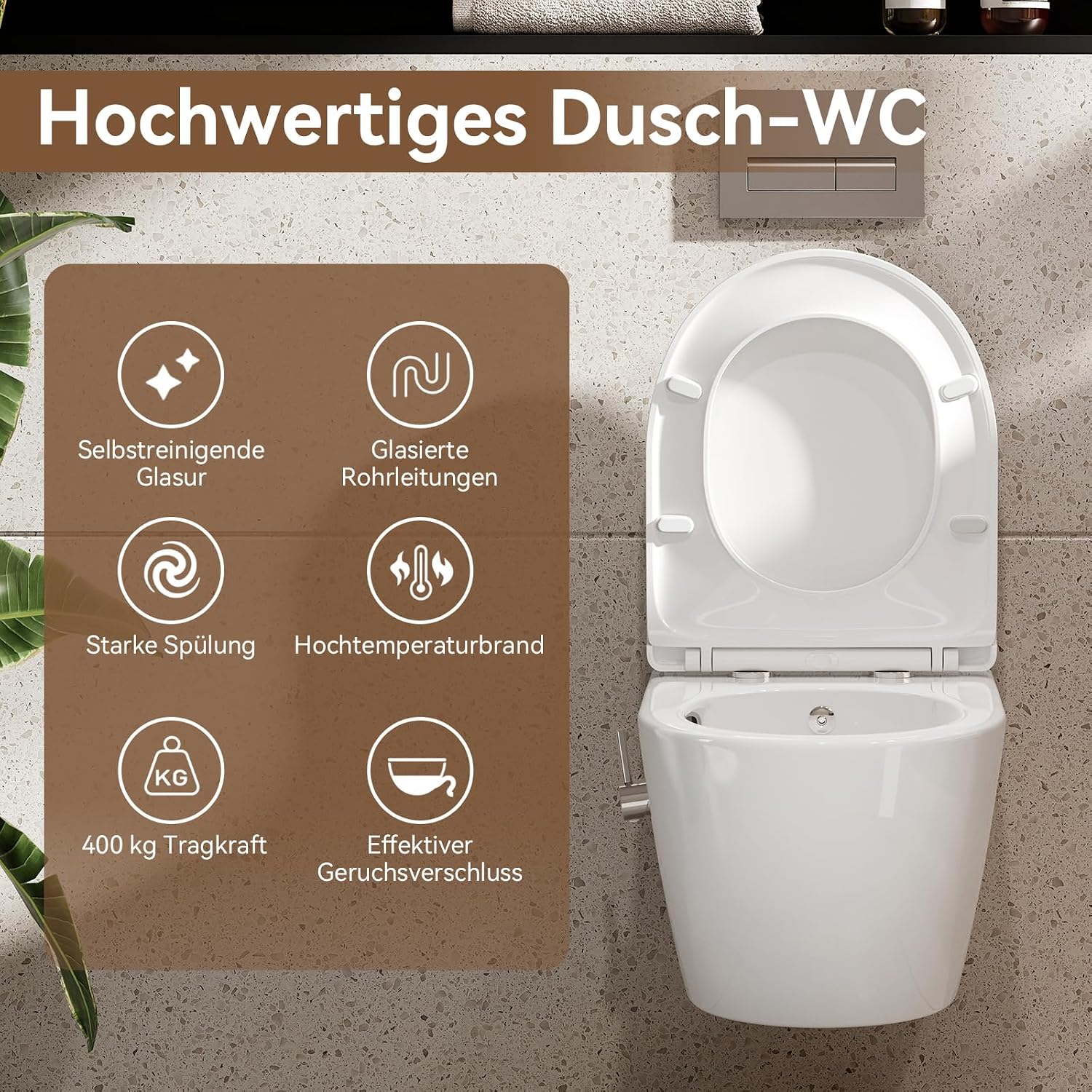 Thumbnail 6 de HOROW Dusch WC 49×36×36cm 🚽