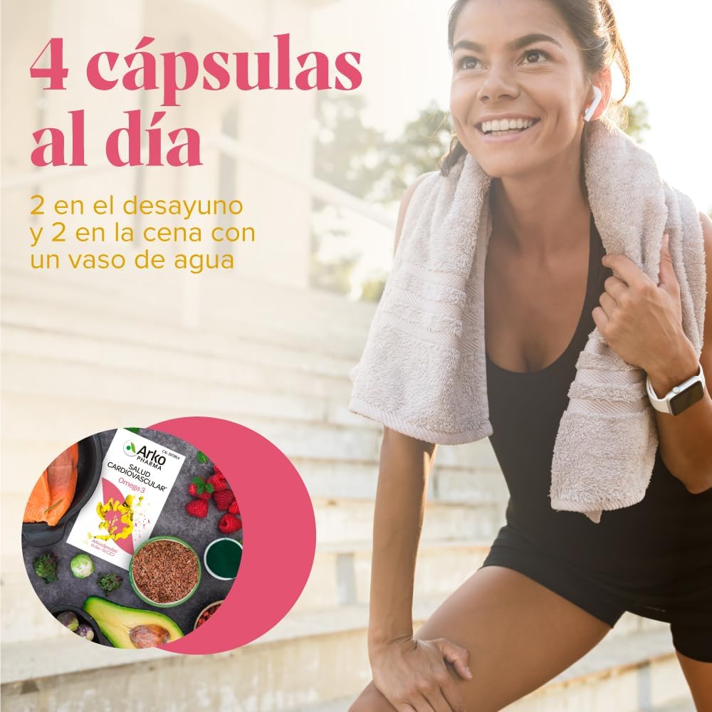 Thumbnail 3 de Arkopharma Omega 3 Cápsulas 100 - Salud Cardiovascular y Cerebro 🧠❤️