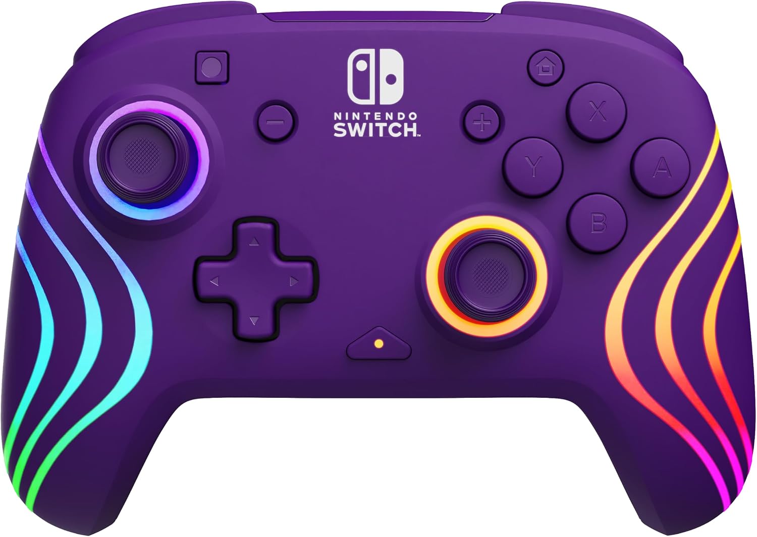 Detalle de PDP Mando Afterglow Deluxe Wireless Nintendo Switch - Gris Prismatic