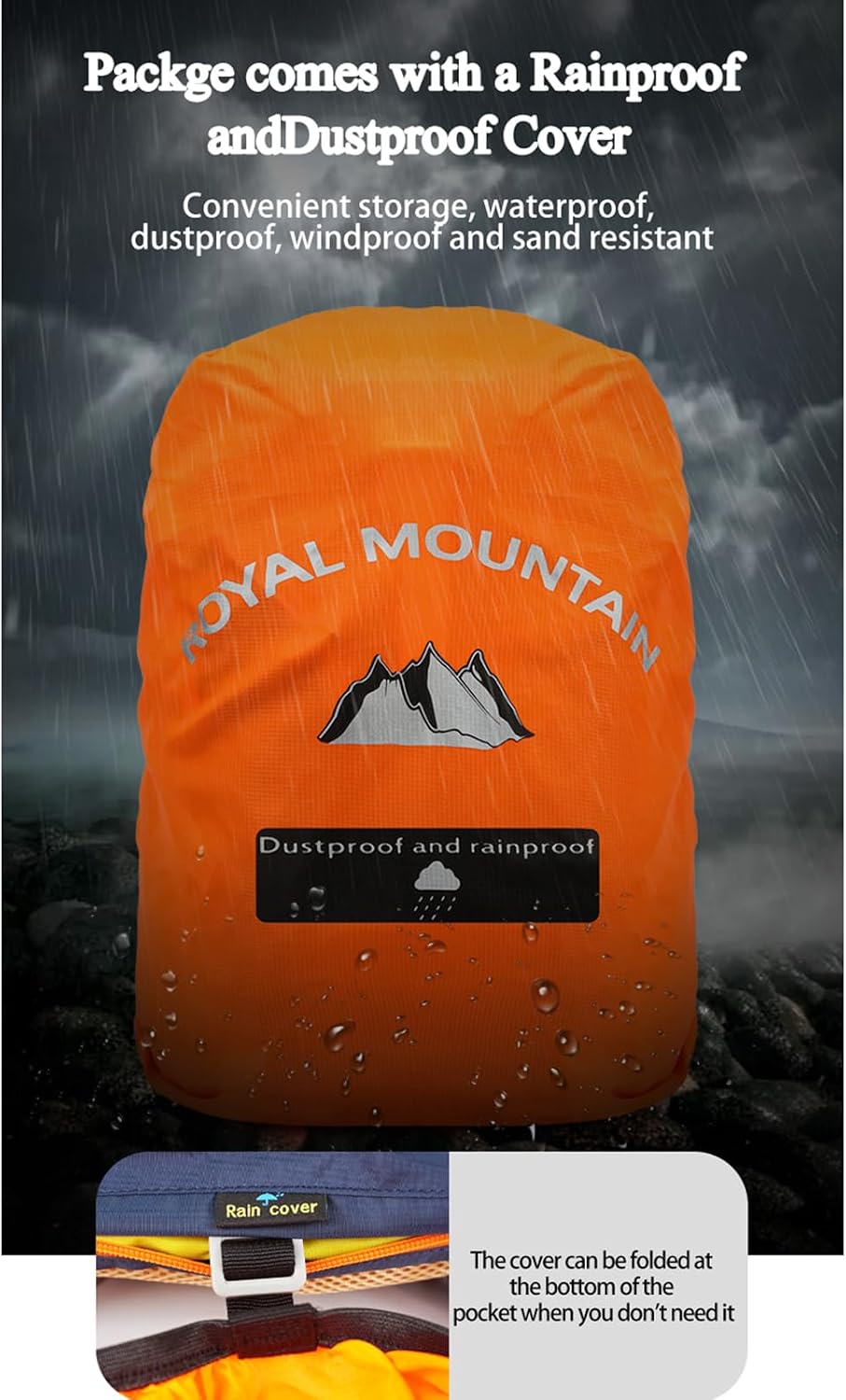 Thumbnail 5 de Lightweight 20L Hiking Backpack Navy Blue
