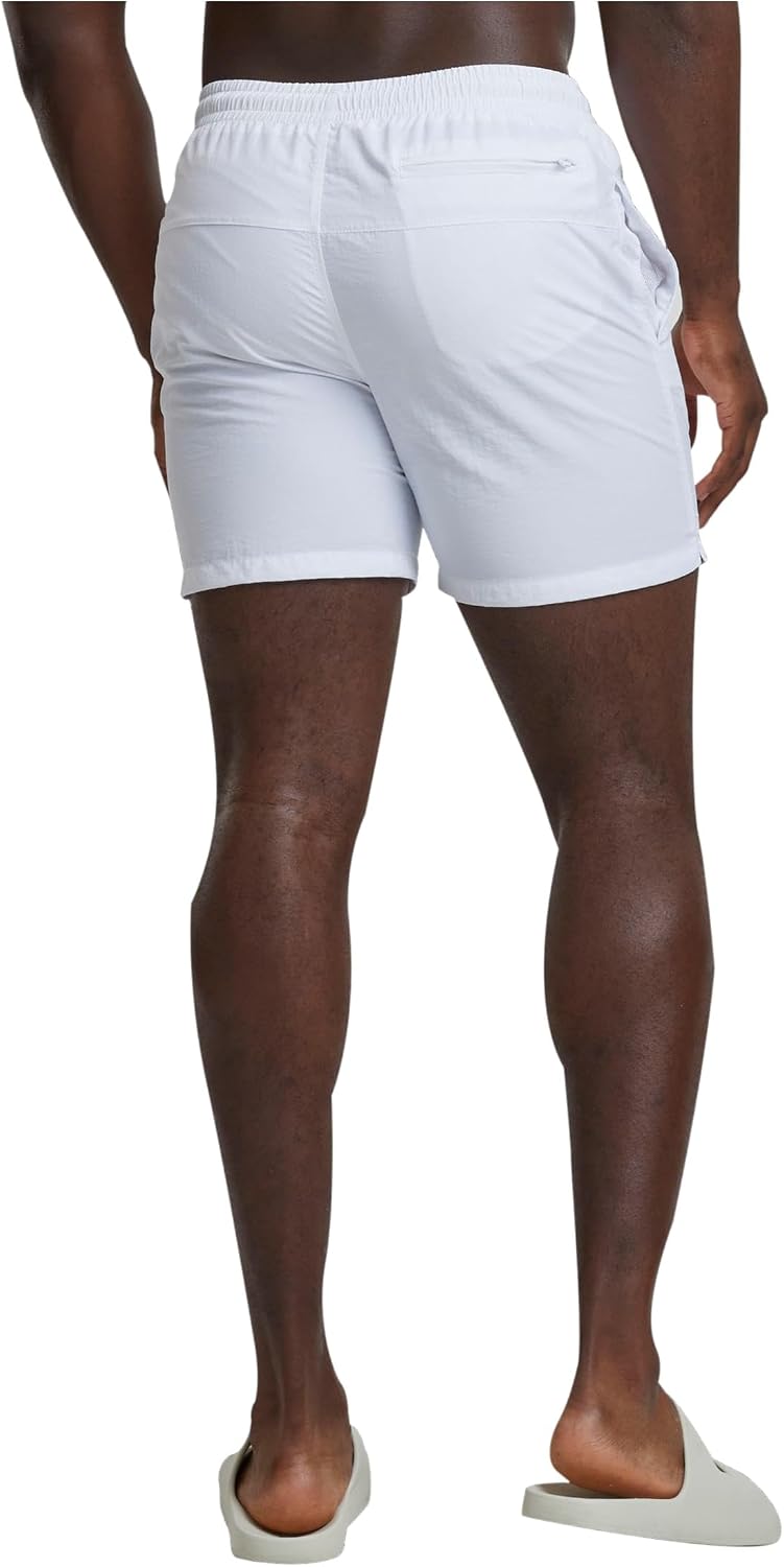Detalle de Urban Classics Herren Block Swim Shorts – short de bain noir avec slip intégré