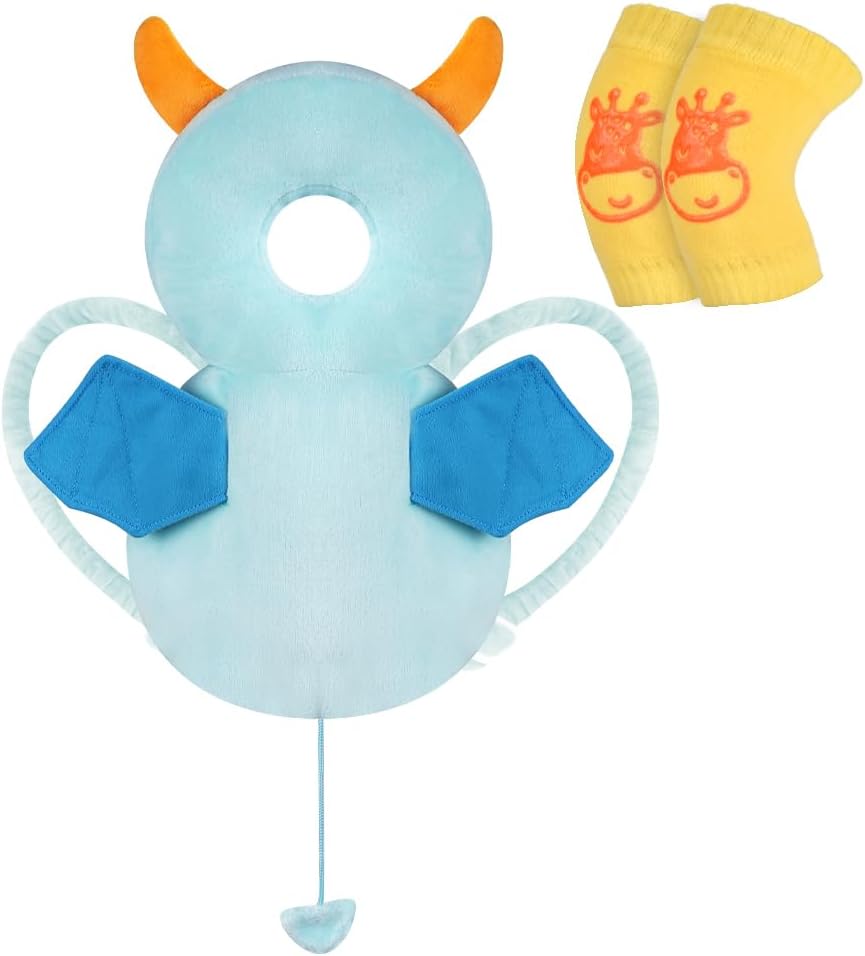 Detalle de Vicloon Baby Head Protector with Adjustable Straps (Blue Monster)