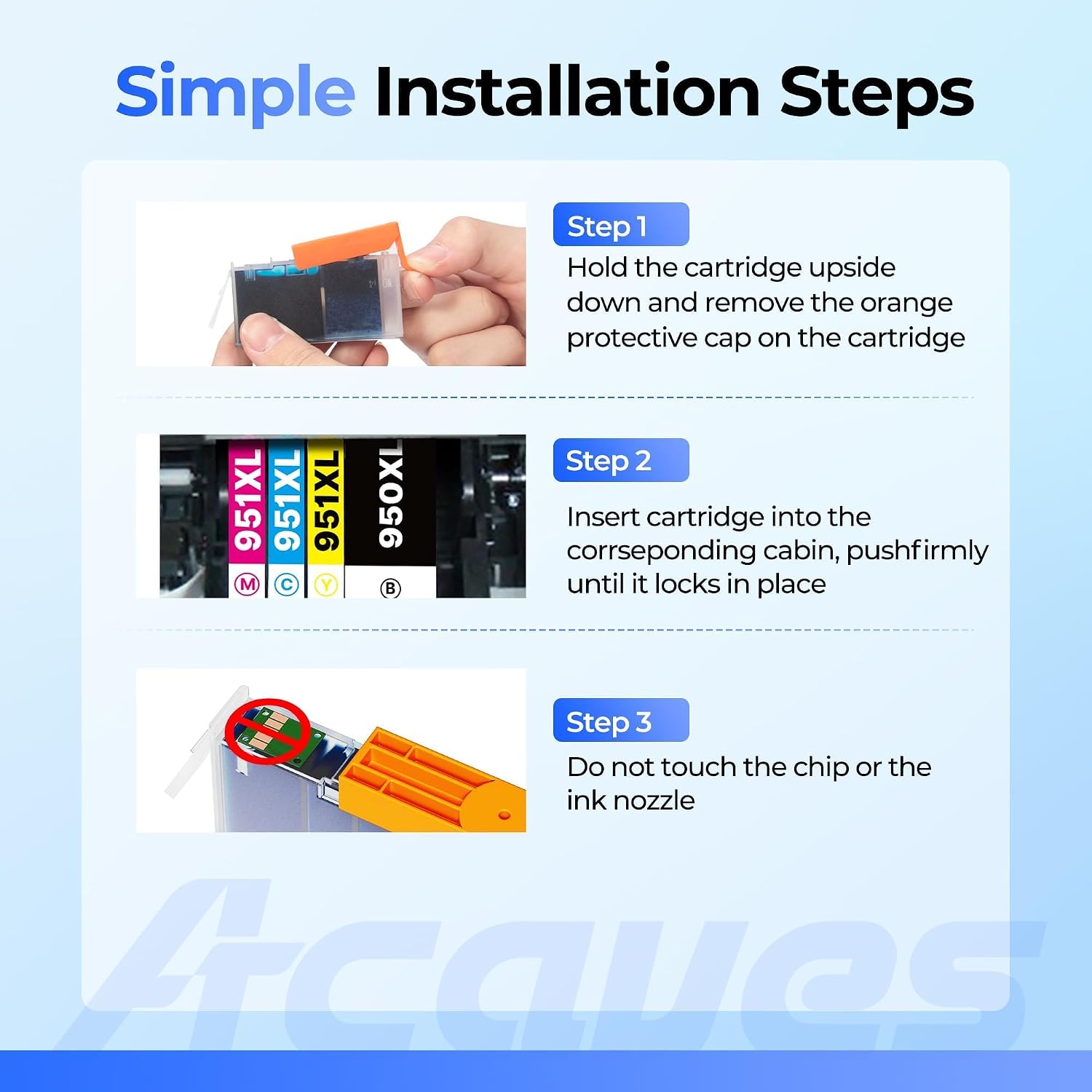 Detalle 2 de Acaves Compatible Ink Cartridges 4-Pack