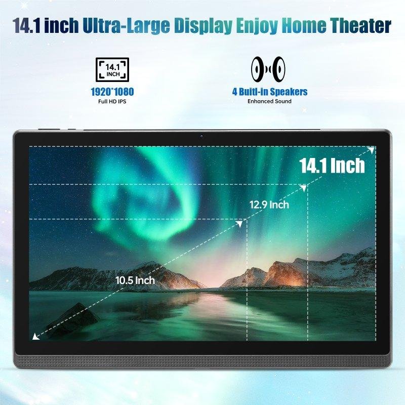 Detalle de Tablet MESWAO B1 WiFi 14,1" 6GB/128GB Gris
