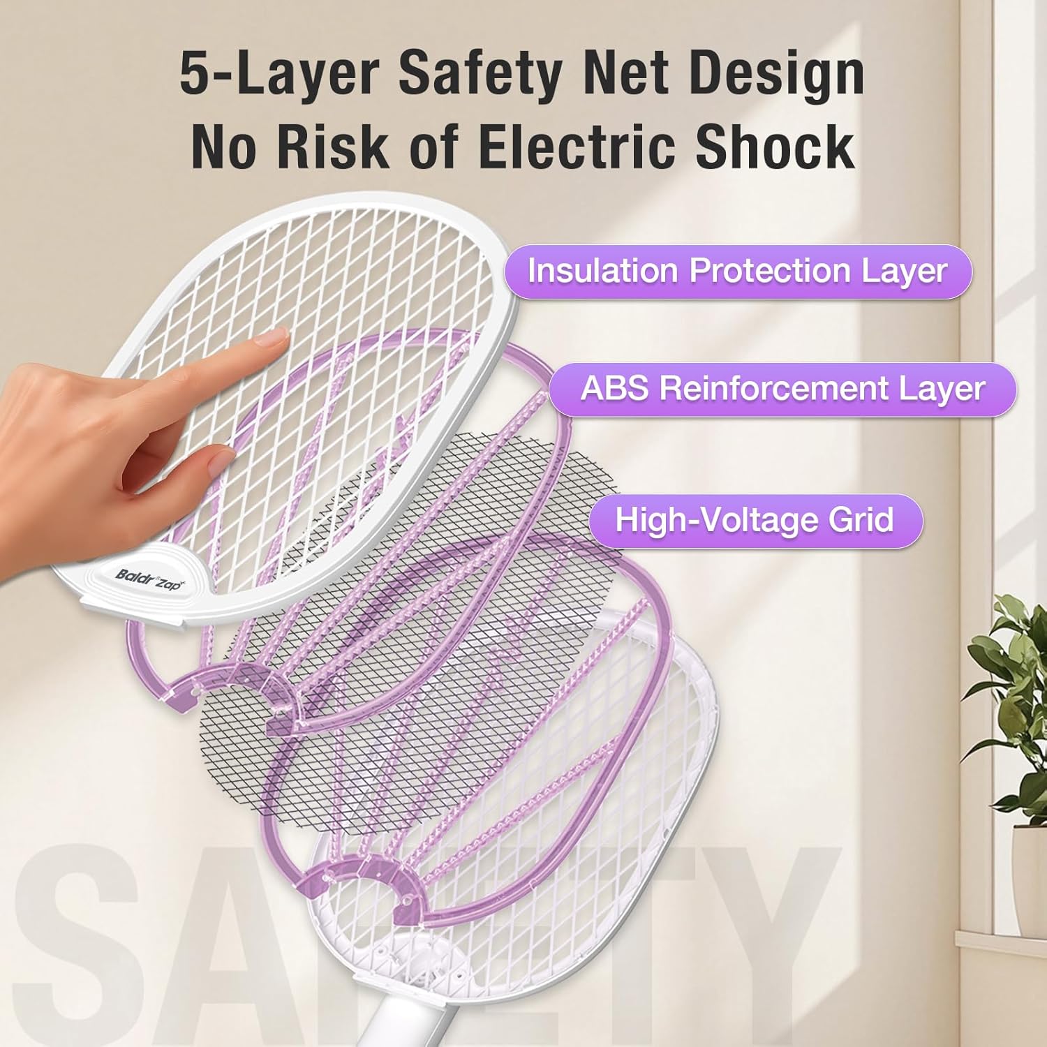 Detalle de BALDR Electric Fly Swatter, 1200mAh