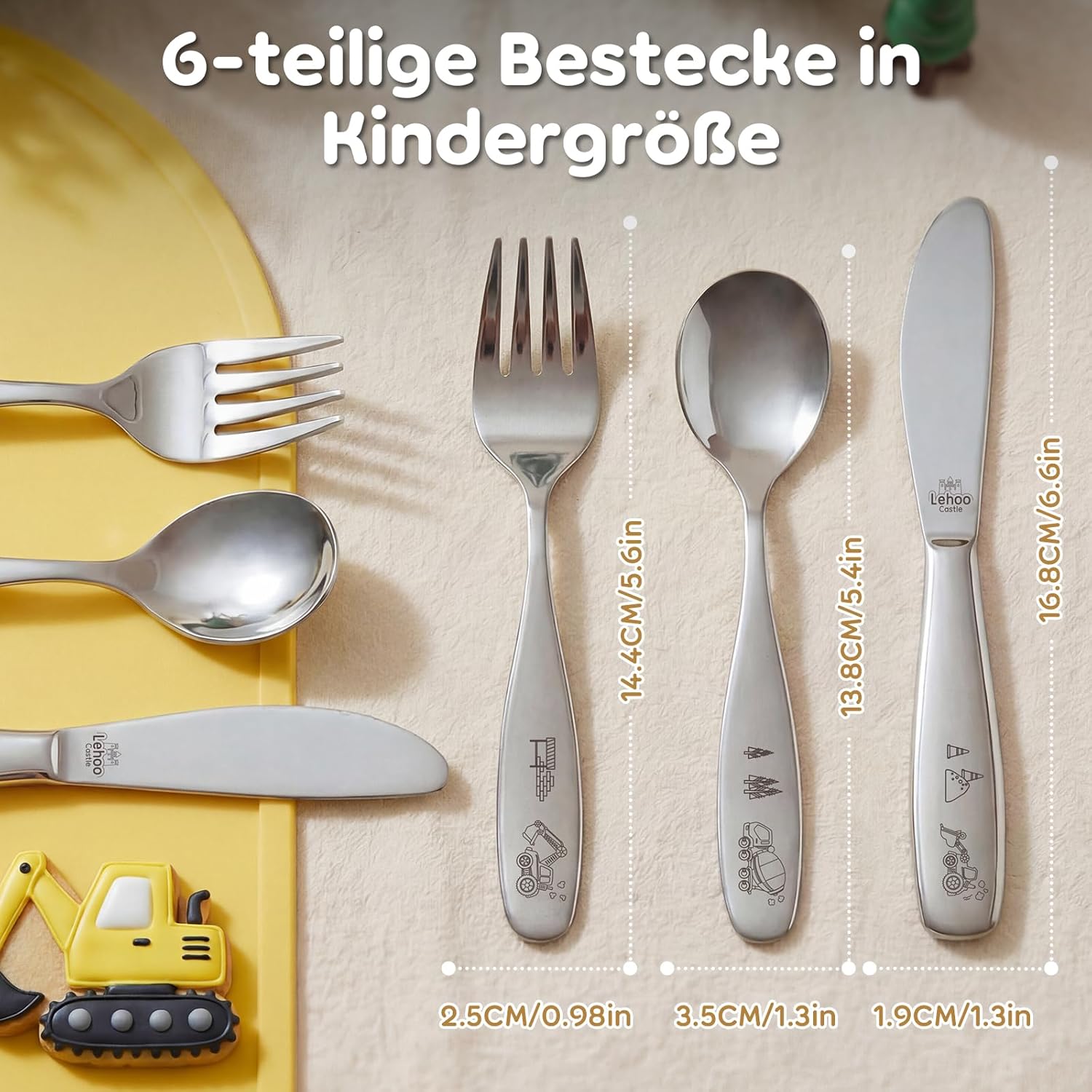 Thumbnail 5 de Lehoo Castle Kinderbesteck Set 6-teilig