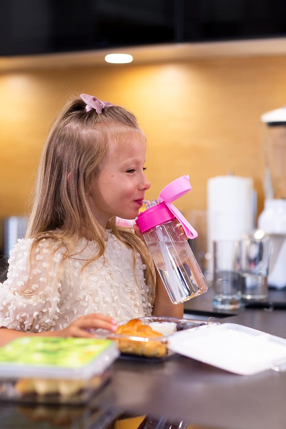 Thumbnail 1 de Jarlson Borraccia Bambini EMI 500ML Rosa – Borraccia Antigoccia con Cannuccia in Tritan
