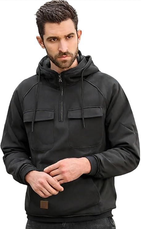 Detalle de CLOAKA cargotrui voor heren met tactische stijl en 1/4-ritssluiting