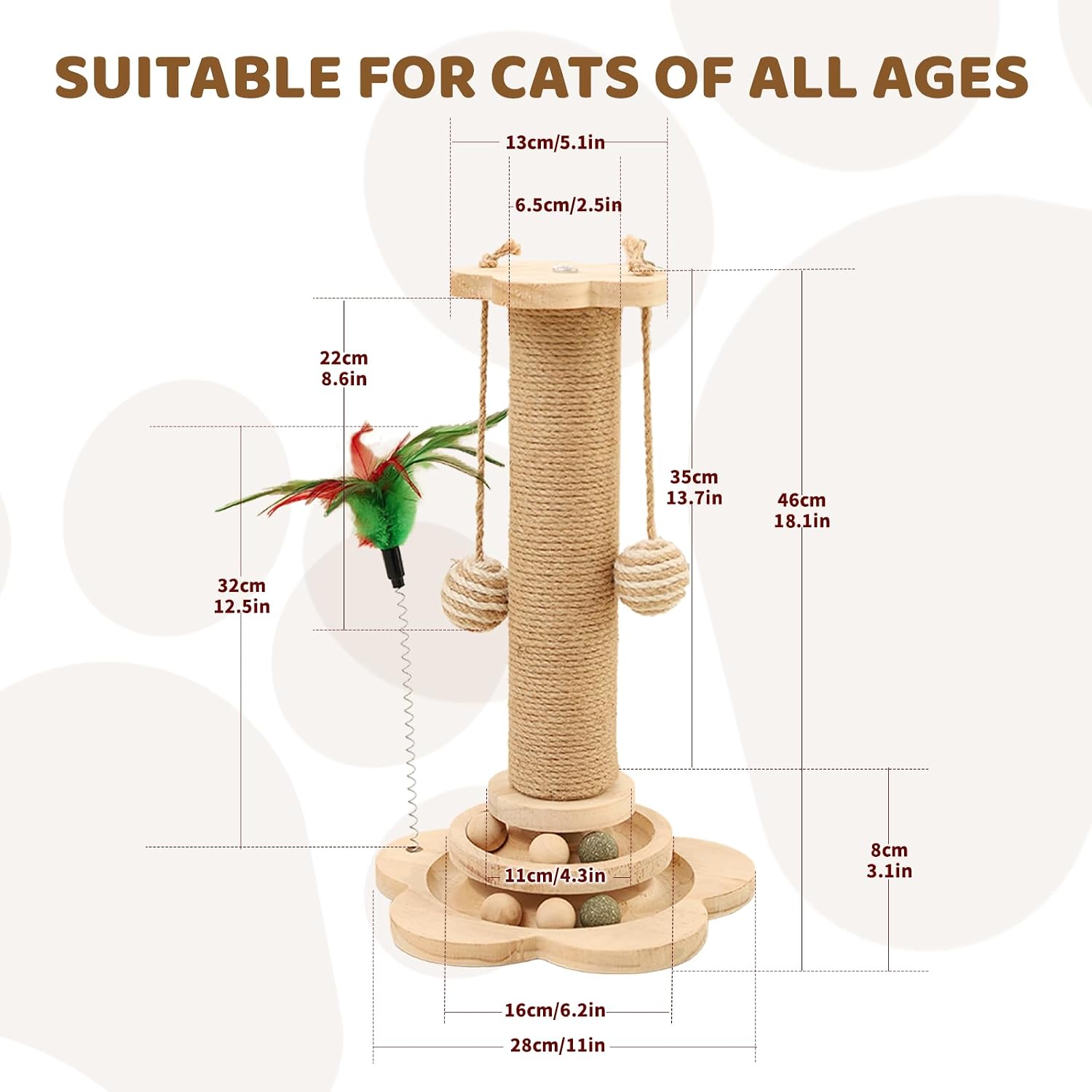 Detalle 2 de Xeticey Cat Scratching Post 28x46cm