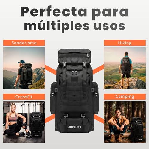 Thumbnail 6 de JUPPLIES Mochila Tactica Militar 80L