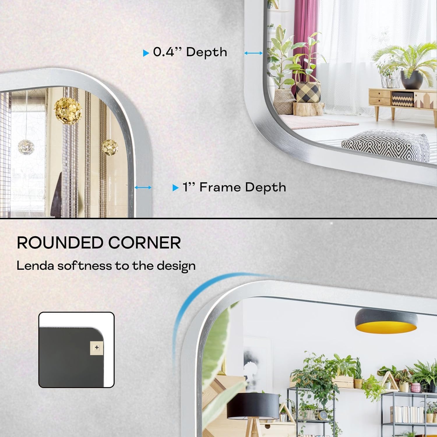 Detalle de Minuover Bathroom Mirror 30x48in
