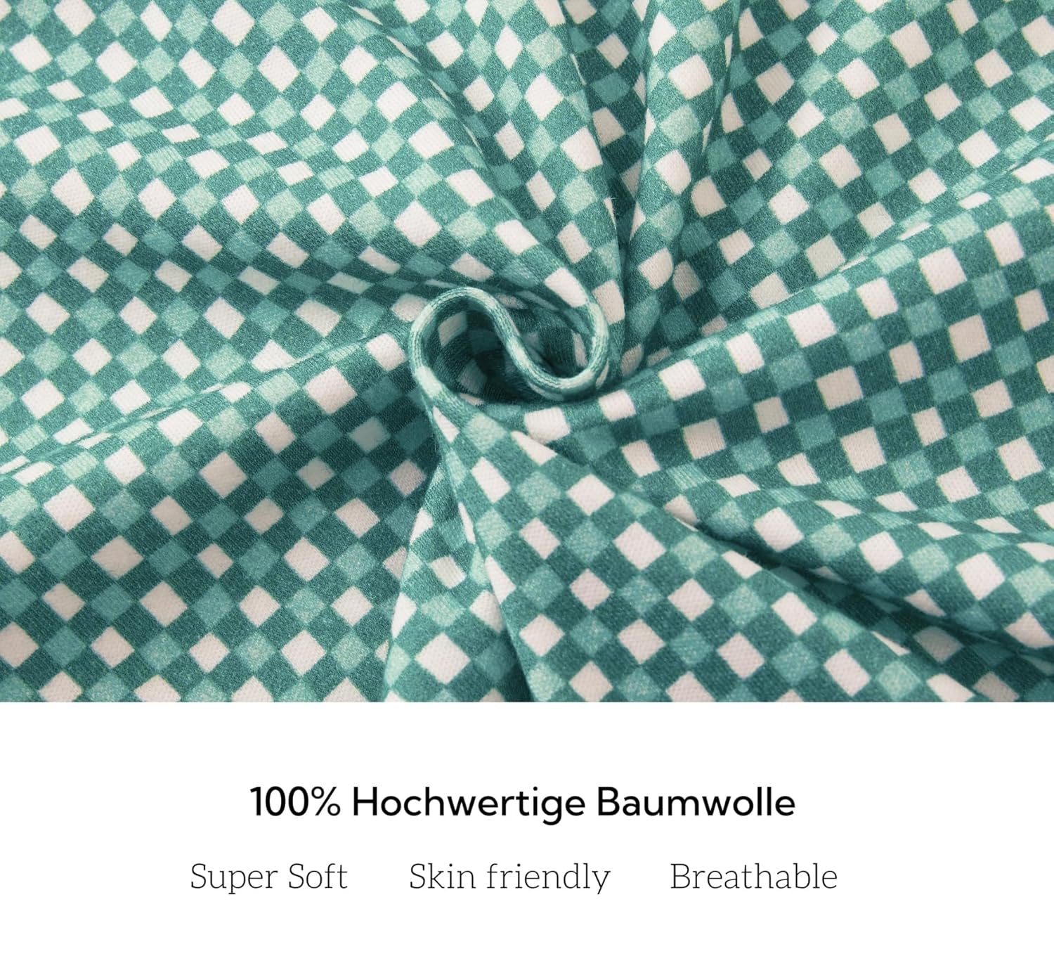 Thumbnail 5 de Chilsuessy Baby Schlafsack mit Beinen 1.5 Tog – 100% Baumwolle, Grün Vogel, 70–100 cm