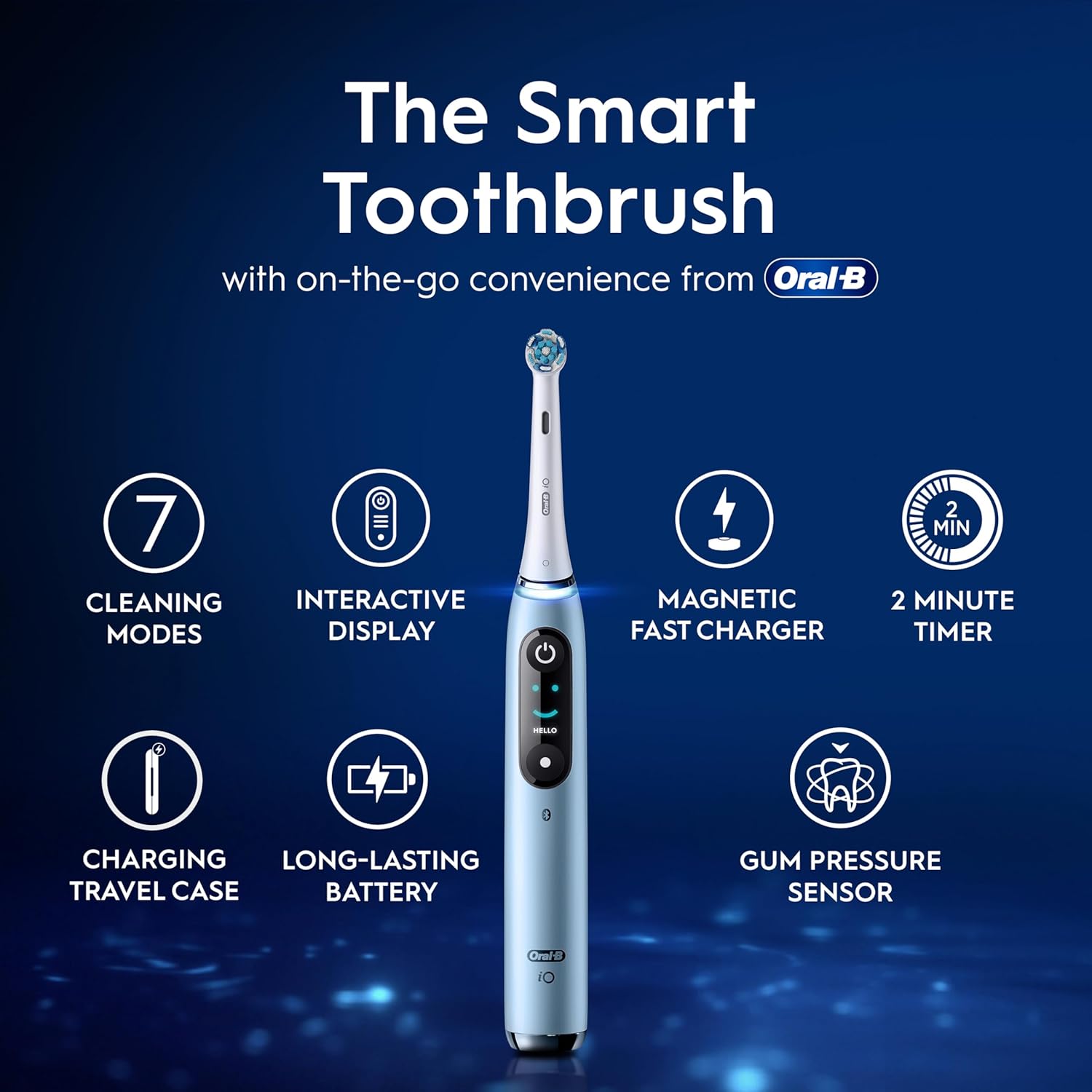 Thumbnail 2 de Oral-B iO9 electric toothbrush (special edition) with app-connected handle, 7 modes