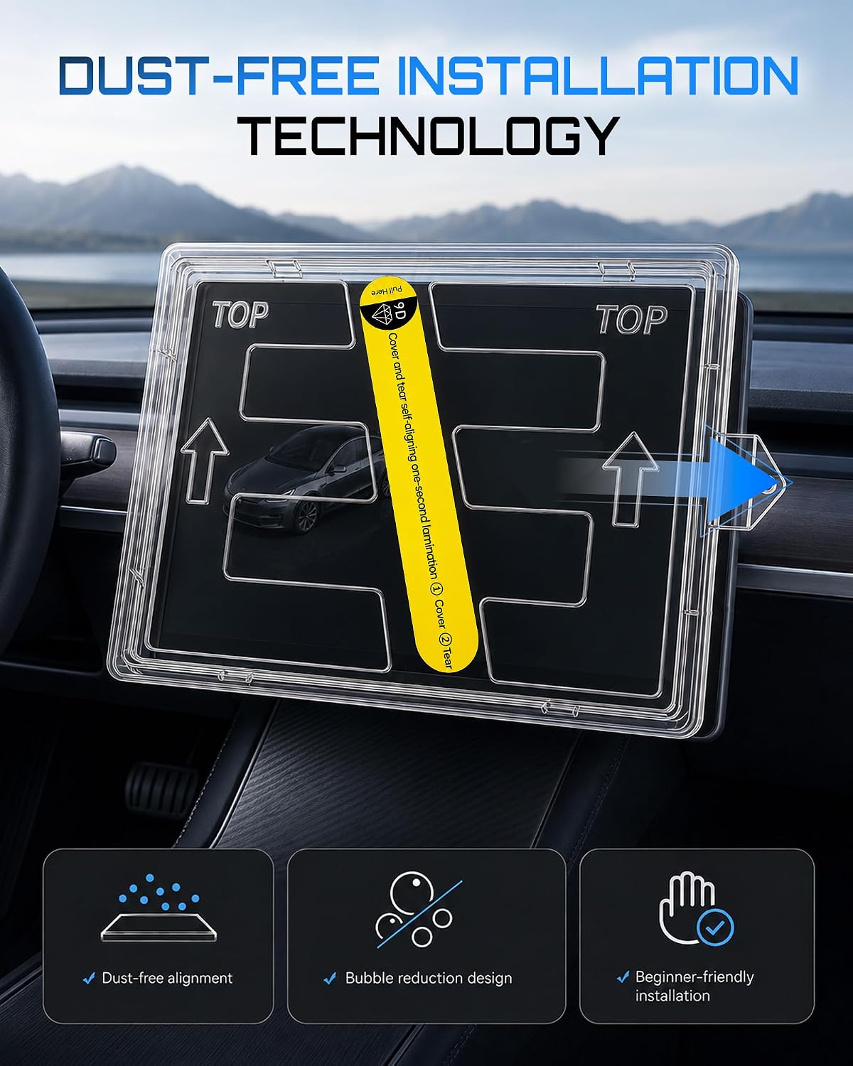 Thumbnail 6 de Screen Protector Set for 2026 Tesla Model Y