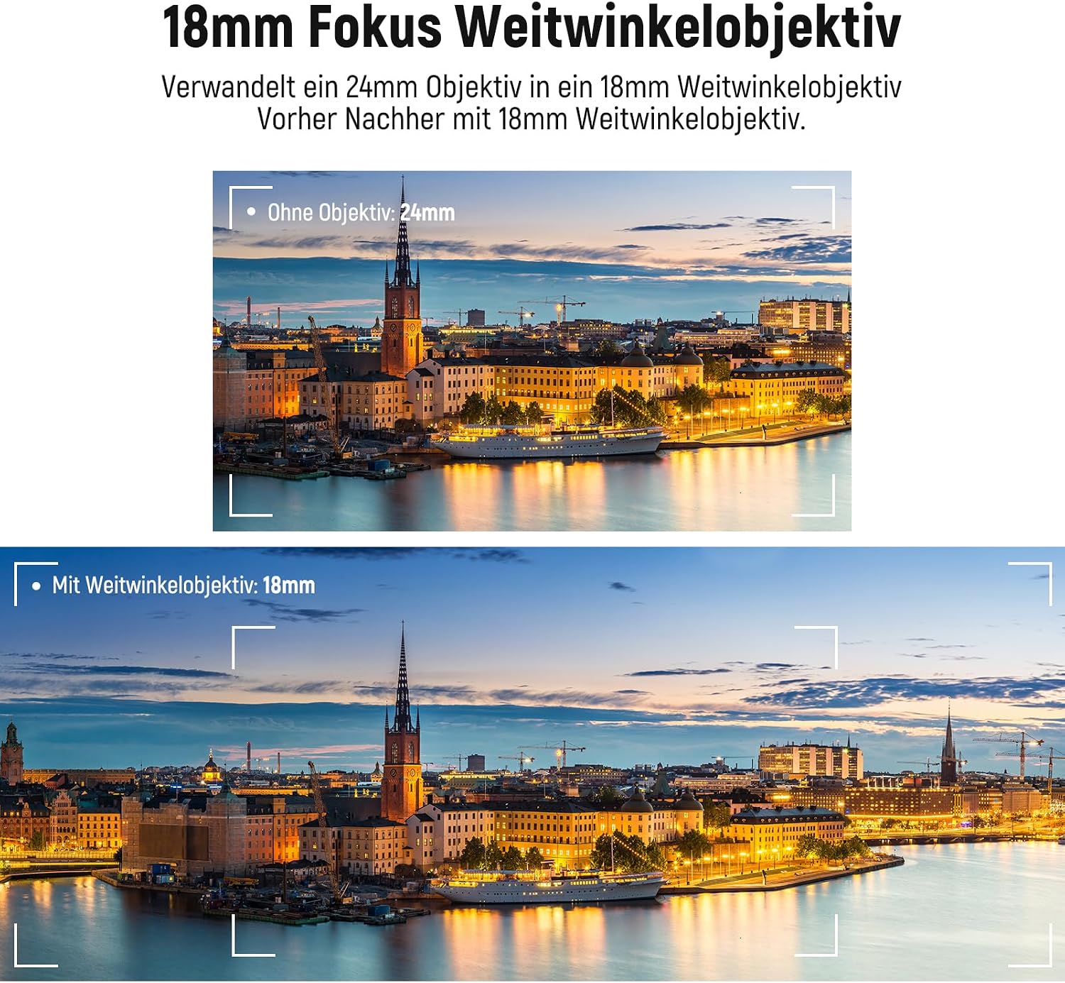 Thumbnail 2 de NEEWER Weitwinkelobjektiv 18 mm + 10x Makro für Sony ZV1 – Set mit Verlängerungsrohr