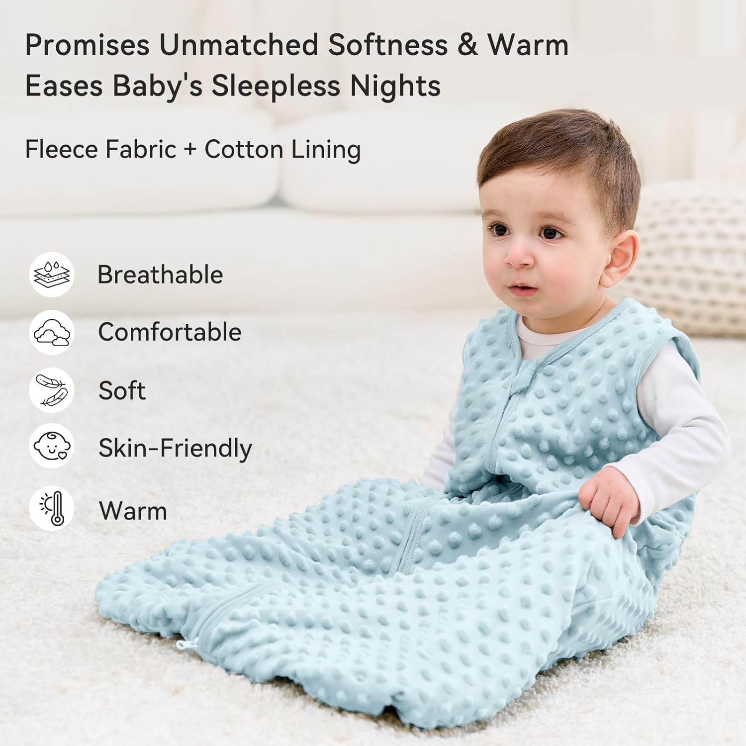 Thumbnail 1 de Unnivoll baby sleeping bag 1.5 tog 2 pack
