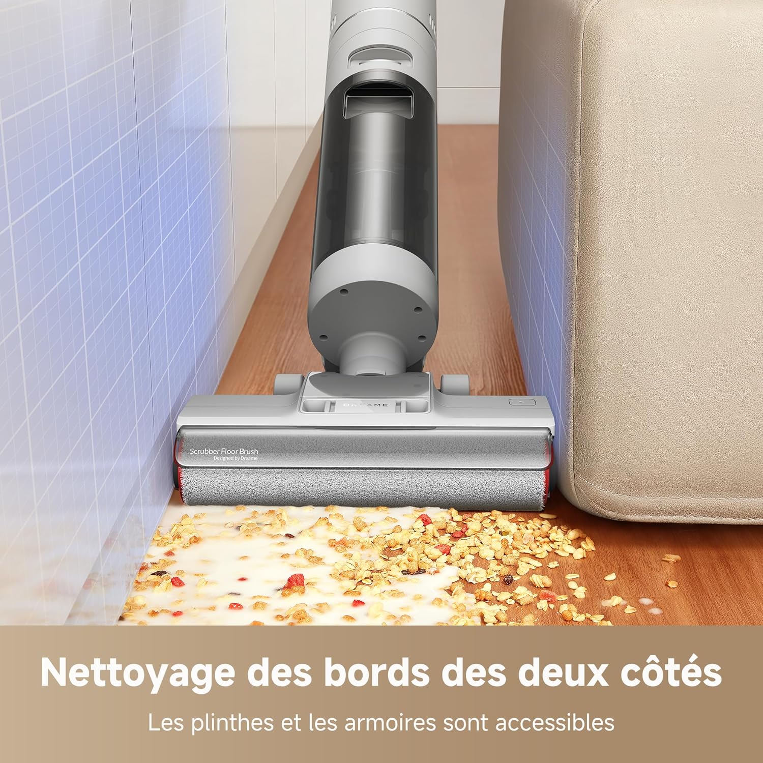 Detalle de DREAME G10 Pro : Aspirateur Laveur 2 en 1 à 16000 Pa, autonomie 35 min et nettoyage automatique