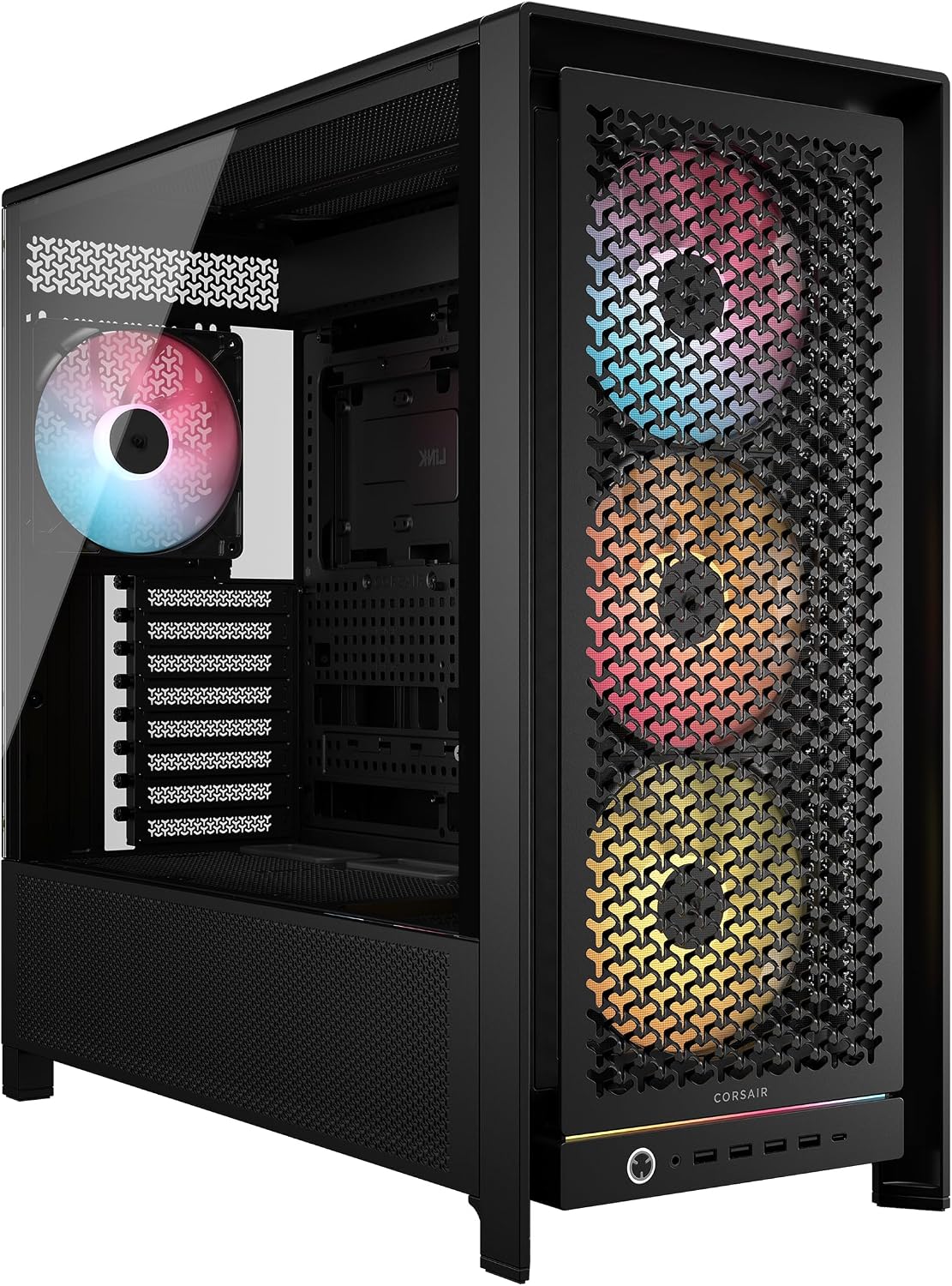 Detalle de CORSAIR Frame 5000D RS ARGB Modulares Hohem Luftstrom Mid-Tower-Gehäuse