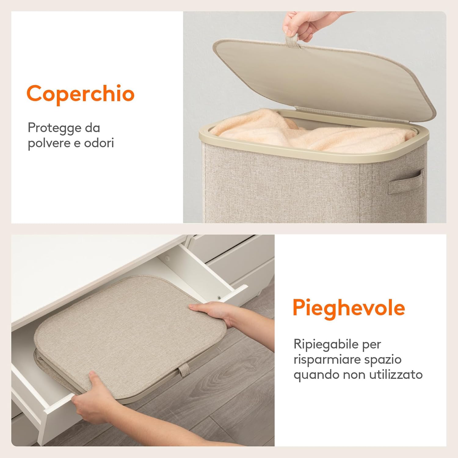 Thumbnail 5 de Lifewit Cesto Portabiancheria 105 L