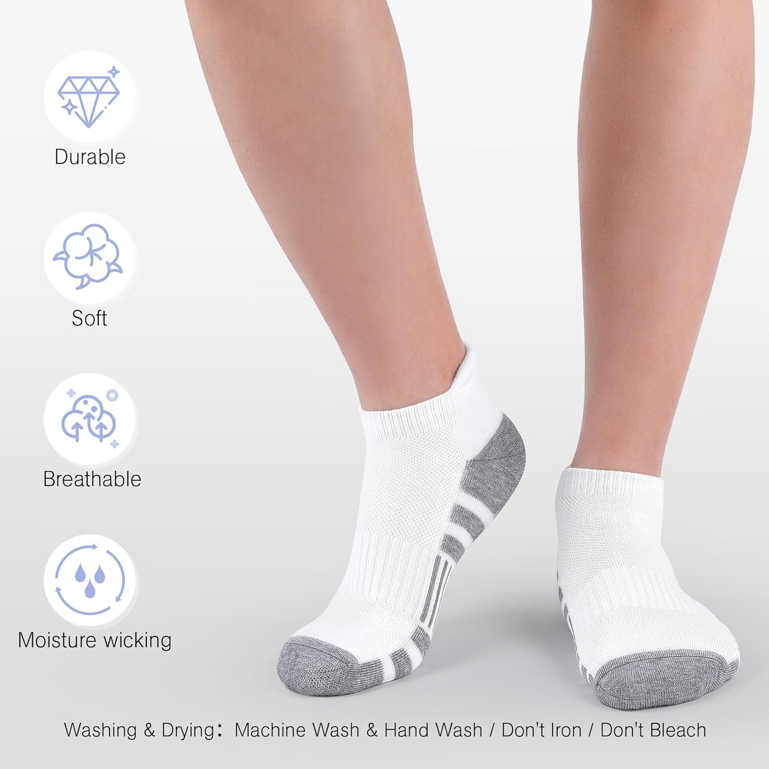 Thumbnail 2 de Felicigeely Low Cut Running Socks 6 pairs