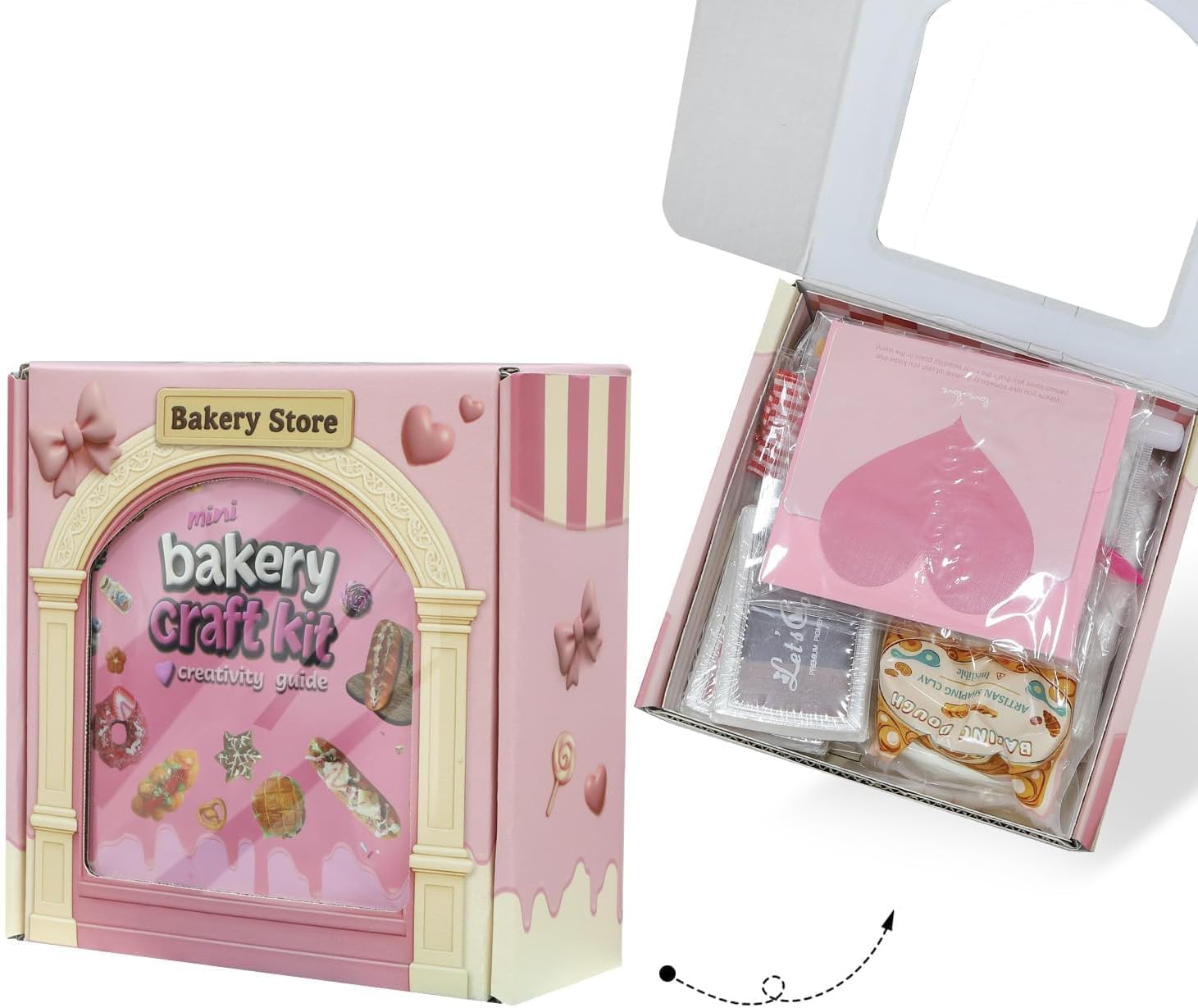 Thumbnail 6 de iLAND Basteln Mit Kindern Modelliermasse Lufttrocknend – Mini-Bäckerei DIY-Set für Kinder