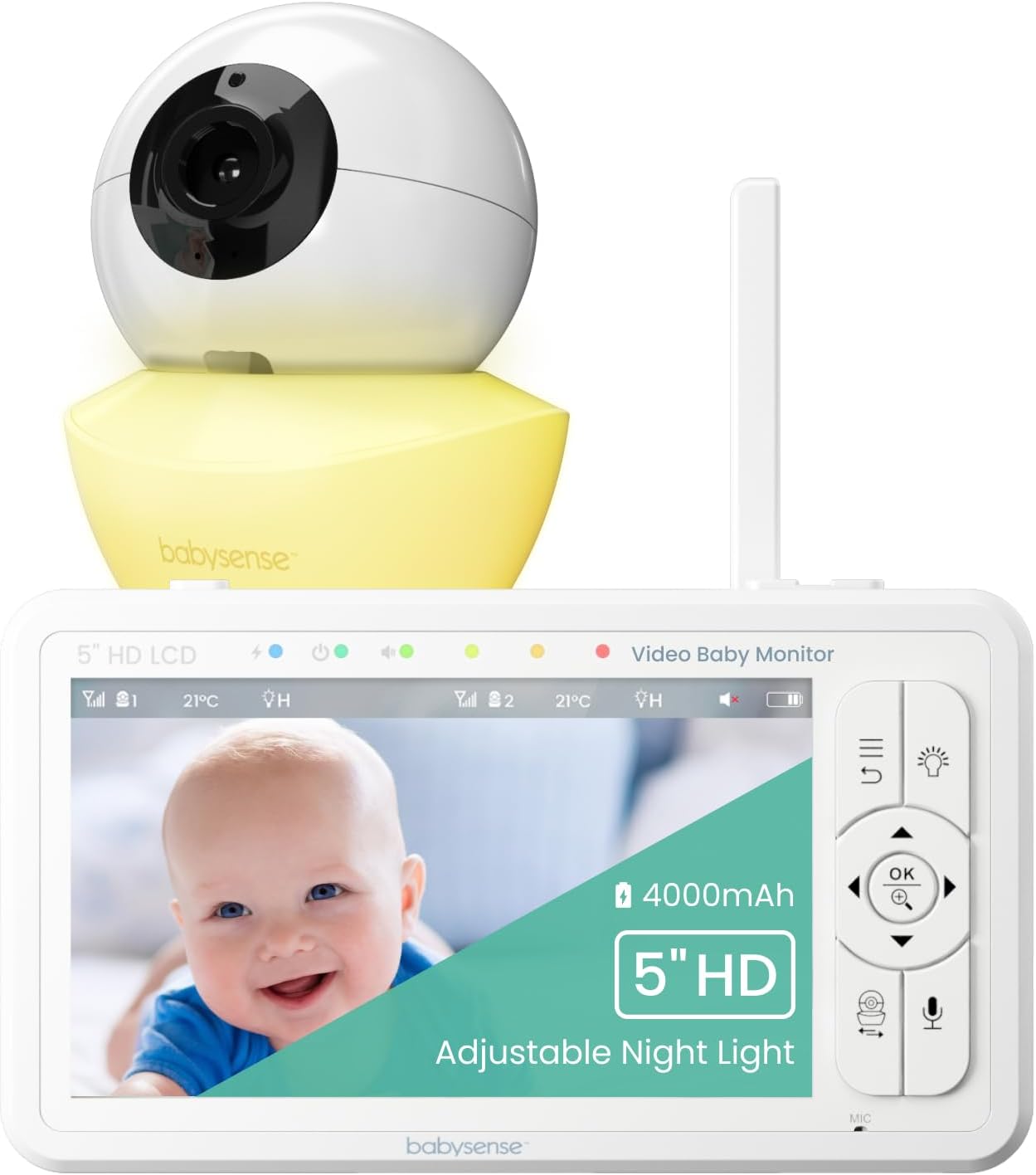 Detalle de Babysense HDS2 moniteur vidéo 5"