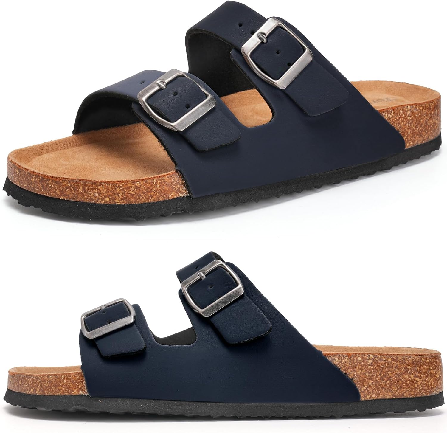 Detalle de Torotto Herren Pantoletten & Sandalen Hausschuhe – flache Latschen als bequeme Sommer-Schlappen