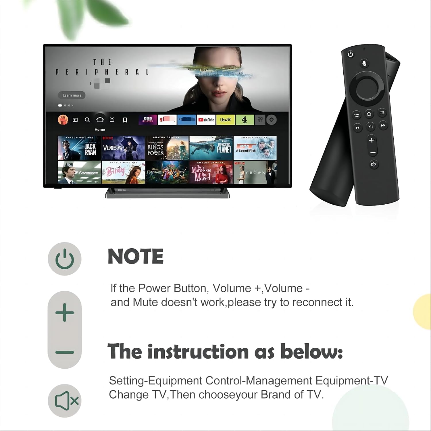 Thumbnail 4 de Replacement Voice Remote 2nd Gen for AMZ Smart TVs