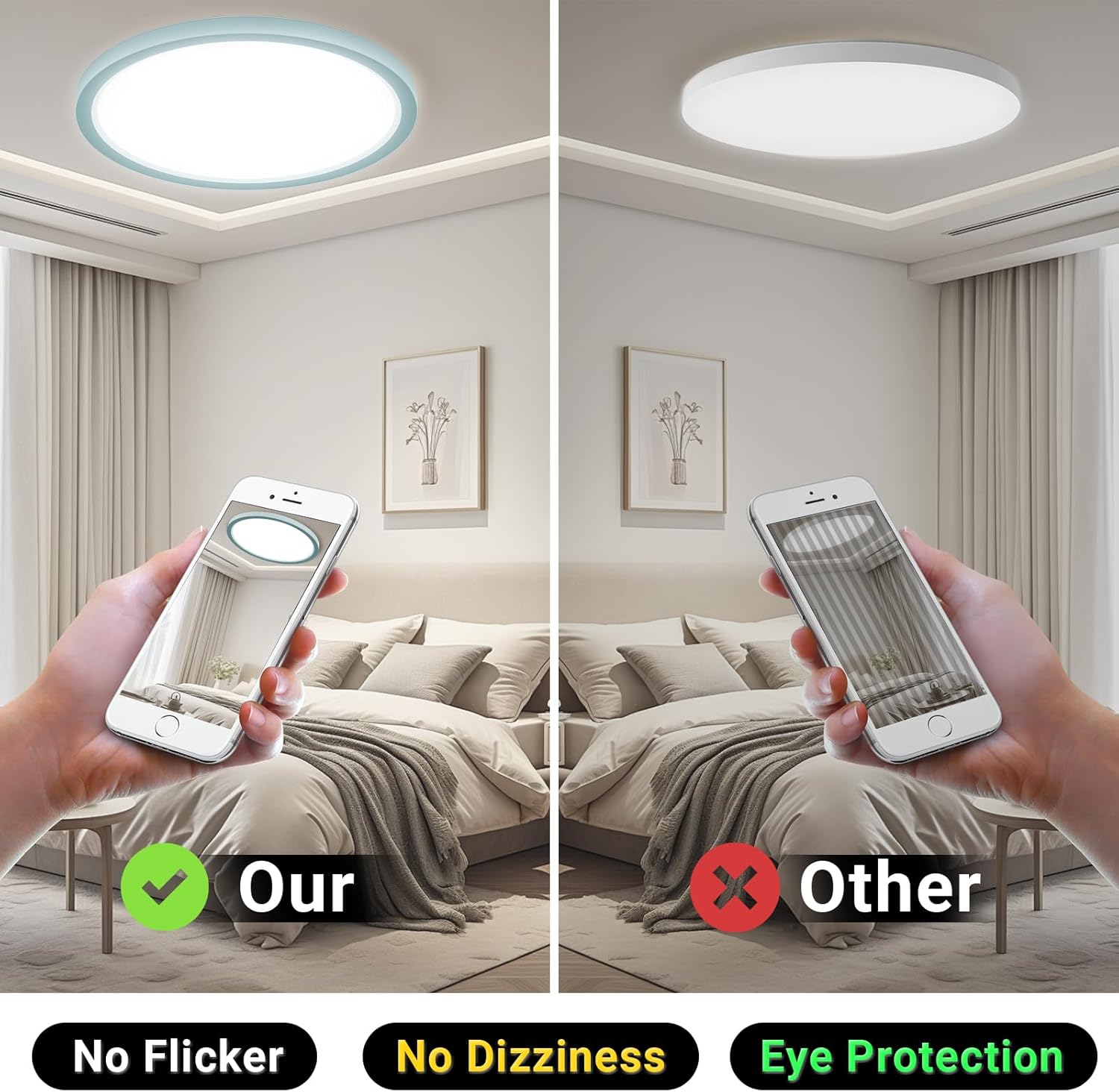 Thumbnail 4 de LQWELL LED-Deckenleuchte mit IP44 für Bad & Balkon, 18 W, 6.000 K, 1.600 lm (rund, flach)