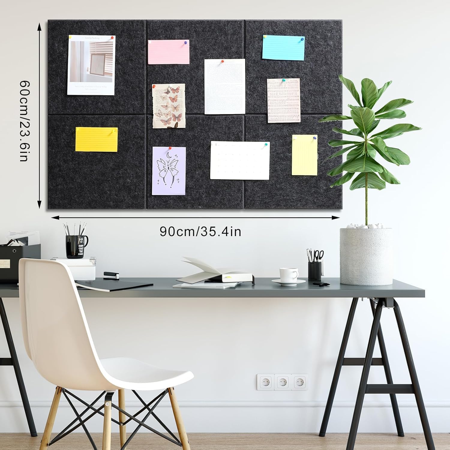 Thumbnail 2 de Large cork board 36 x 24 felt tiles