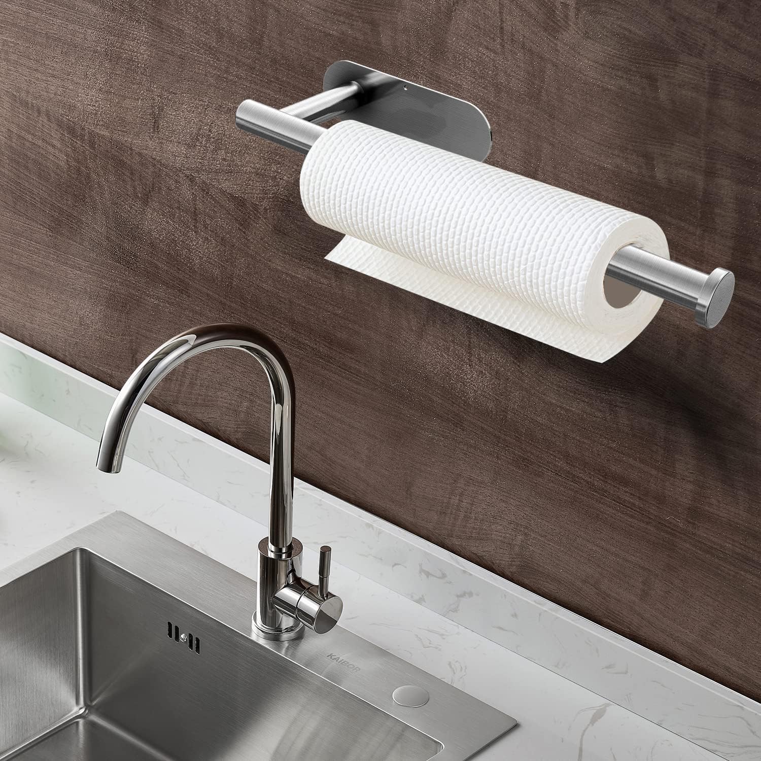 Thumbnail 6 de DEKAVA 13-Inch SUS304 Stainless Steel Paper Towel Holder, Self-Adhesive