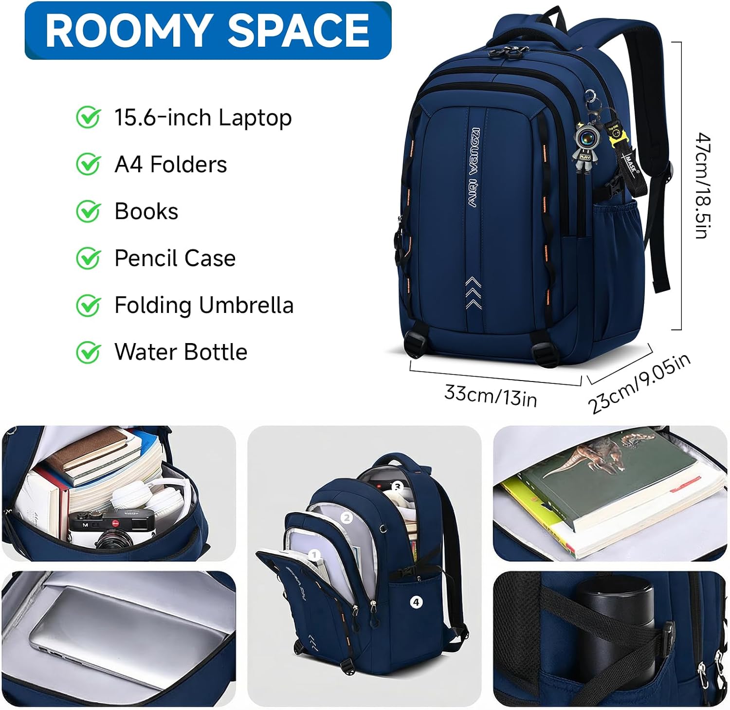 Thumbnail 2 de Amythe Mochila Escolar 36L para adolescentes