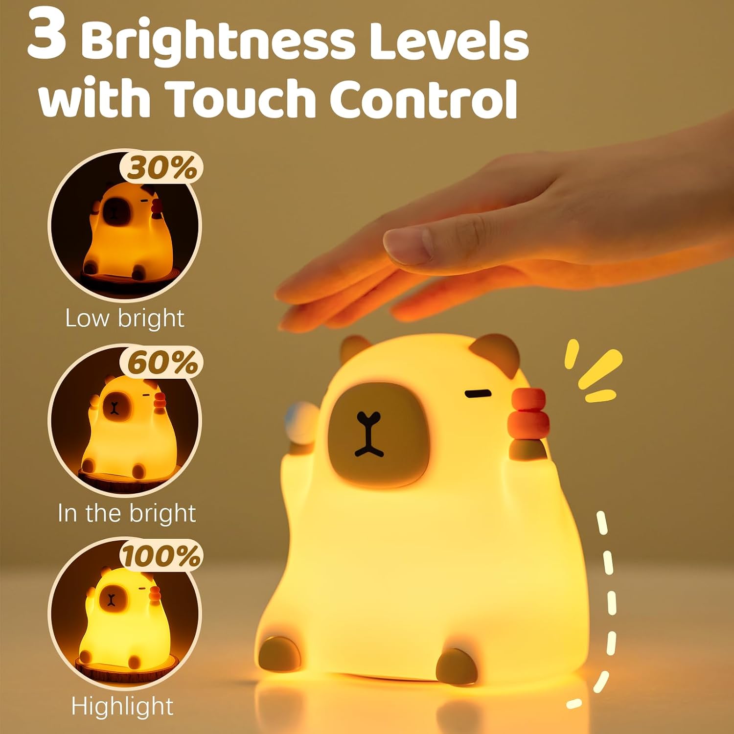 Thumbnail 1 de Capybara night light with 0.5H timer