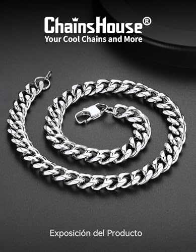 Detalle 2 de ChainsHouse chaîne homme acier inoxydable 36 cm ⚙