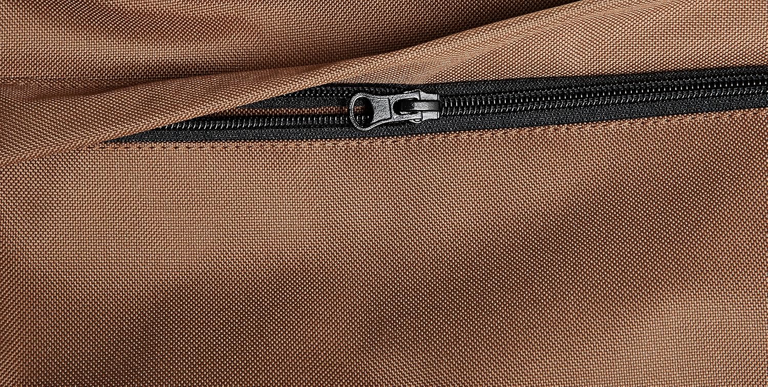 Detalle de Amazon Basics kubełkowe siedzisko samochodowe dla psa, pluszowe, beżowo-jasnobrązowe