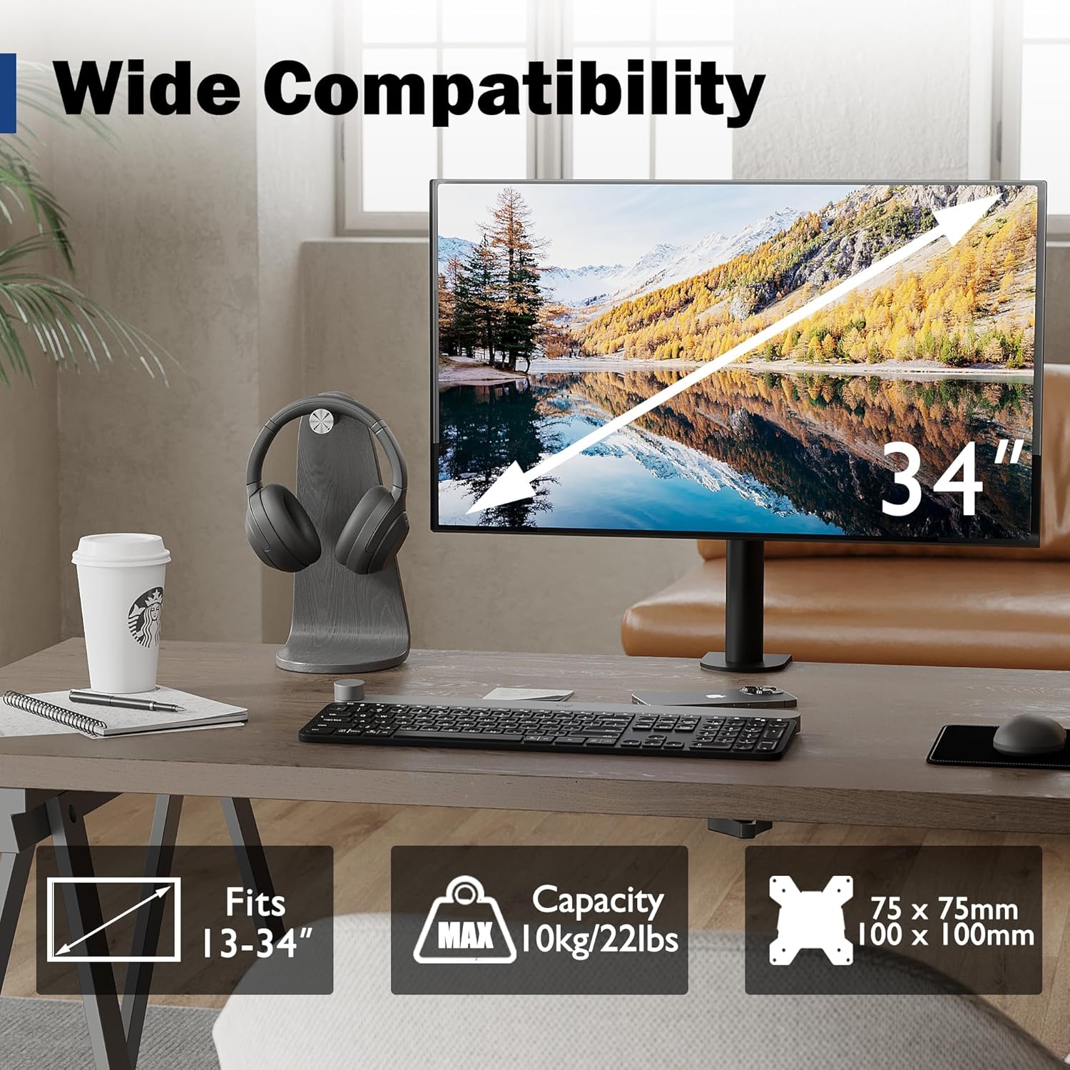Detalle 2 de BONTEC Supporto Monitor 13–34" 10 kg