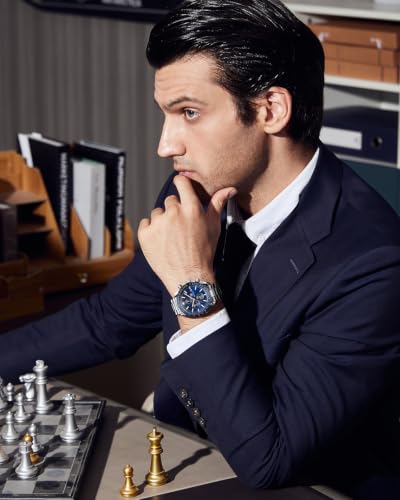 Thumbnail 2 de BENYAR Montre Homme Chronographe Étanche Lumineuse – Grand Cadran 45 mm, Bracelet Acier Inoxydable