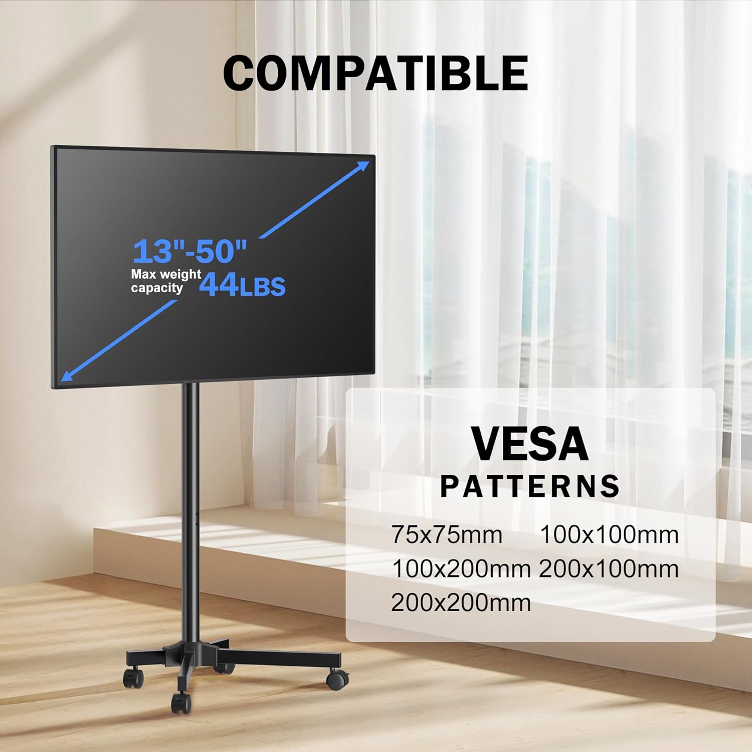 Thumbnail 6 de XINLEI ML1350 TV stand 13–50" height‑adjustable